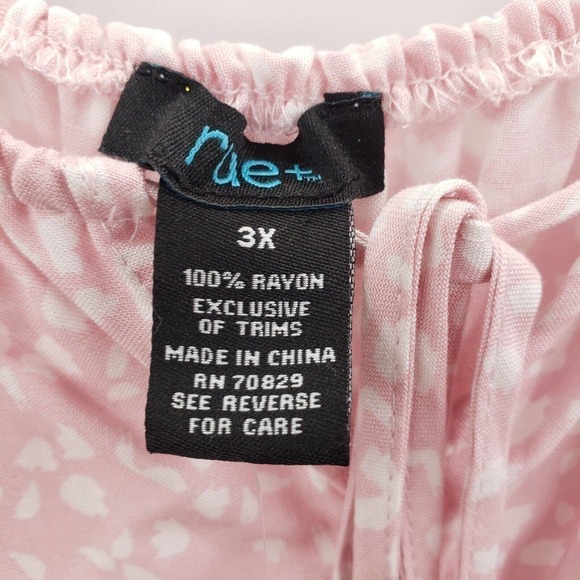 Rue21 animal print dress womens plus size 3x off shoulder cinched waist pink - Picture 5 of 14